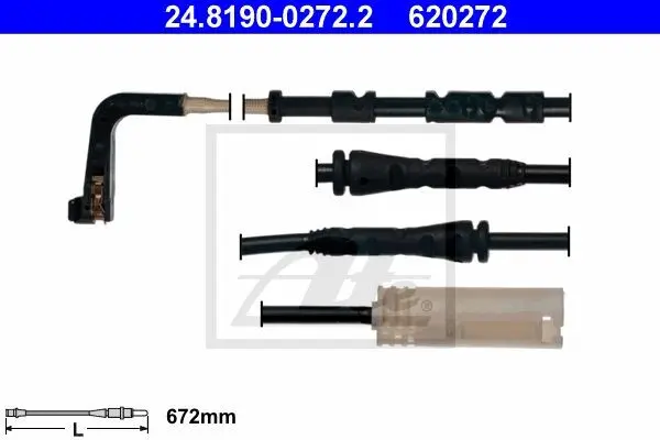 - Датчик зносу гальмівних колодок ATE 24.8190-0272.2 (фото 1)