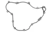 Ущільнення кришки зчеплення HUSQVARNA FE KTM EXC-F 250/350 2017-2019 Athena S410270008056 (фото 1)