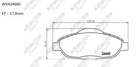 Колодки гальмівні барабанні Peugeot 308 1.4/ 1.6 (07-) Automotor France AUTOMOTOR France ABP4357