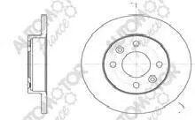 Диск тормозной (цена за 2 шт) Renault Clio 1.2; 1.9 D (86-) Automotor France AUTOMOTOR France ADC4705