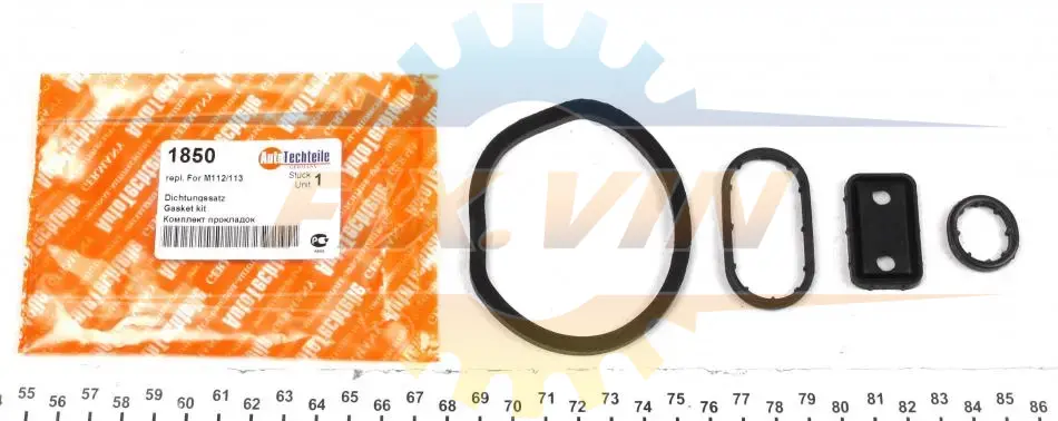 Комплект прокладок масляного радіатора AUTOTECHTEILE 100 1850 (фото 1)