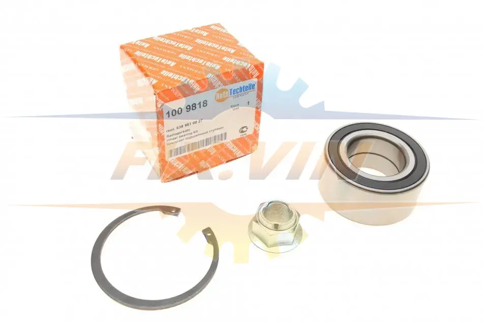 Комплект підшипника ступиці AUTOTECHTEILE 100 9818 (фото 1)