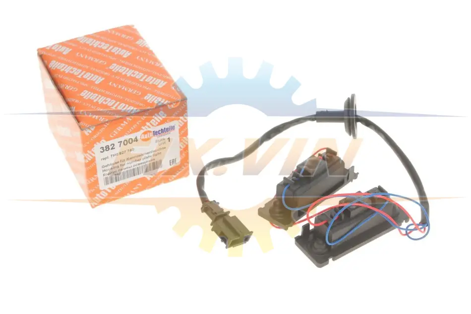 Корпус ліхтаря освітлення номера VW Caddy/T5/T6 03- AUTOTECHTEILE 382 7004 (фото 1)