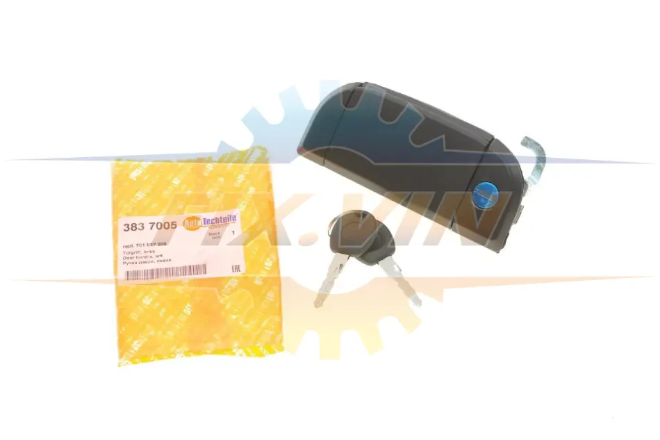 Ручка дверей (передньої/зовні) VW T4 90-03 Л. AUTOTECHTEILE 383 7005 (фото 1)