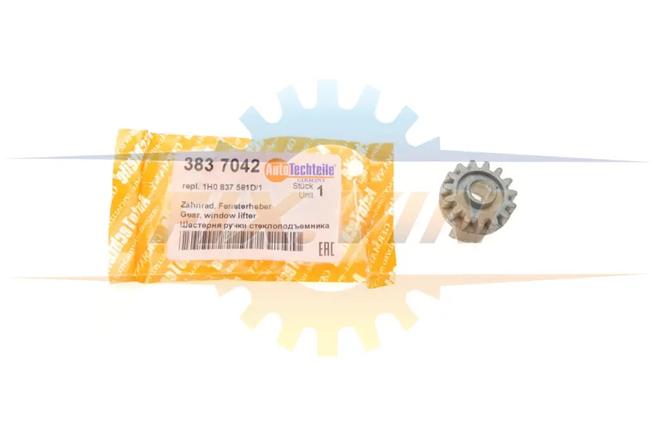 Шестерня ручки склопідіймача AUTOTECHTEILE 383 7042 (фото 1)