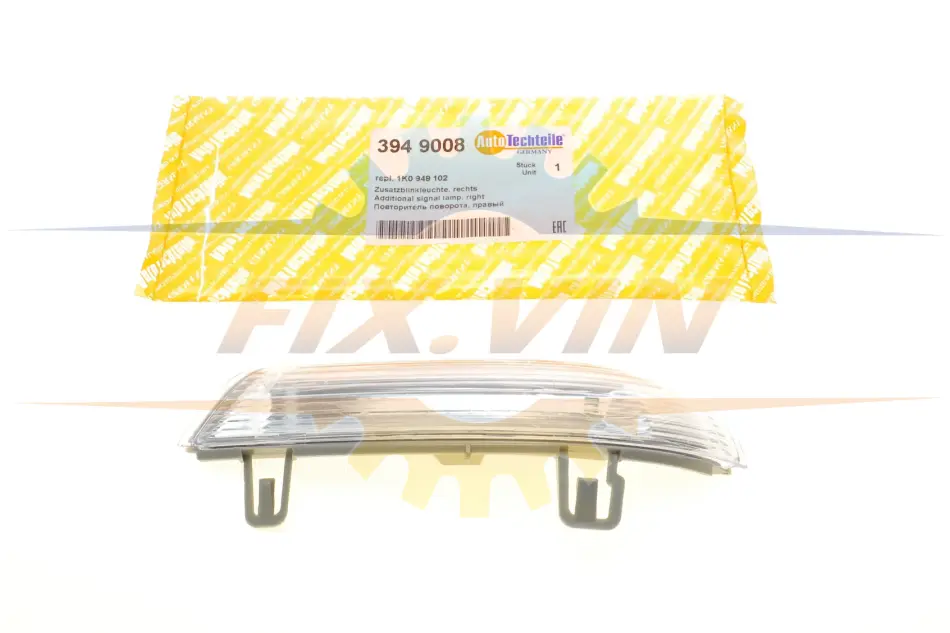 Повторювач повороту на дзеркало VW Golf V/Passat/Sharan 95- Пр. AUTOTECHTEILE 394 9008 (фото 1)