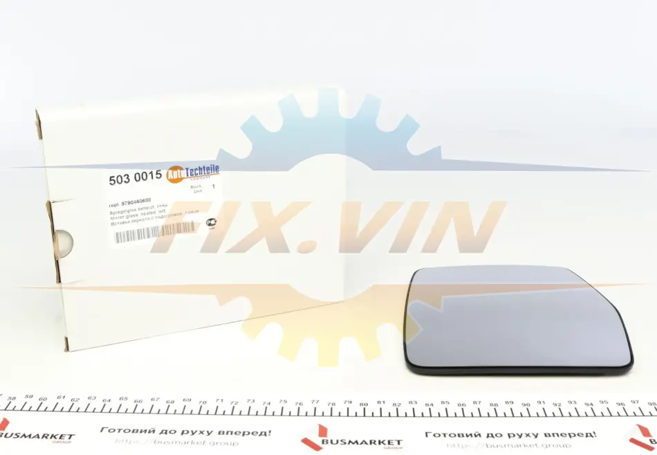 Вставка дзеркала з підігрівом, ліва AUTOTECHTEILE 503 0015 (фото 1)