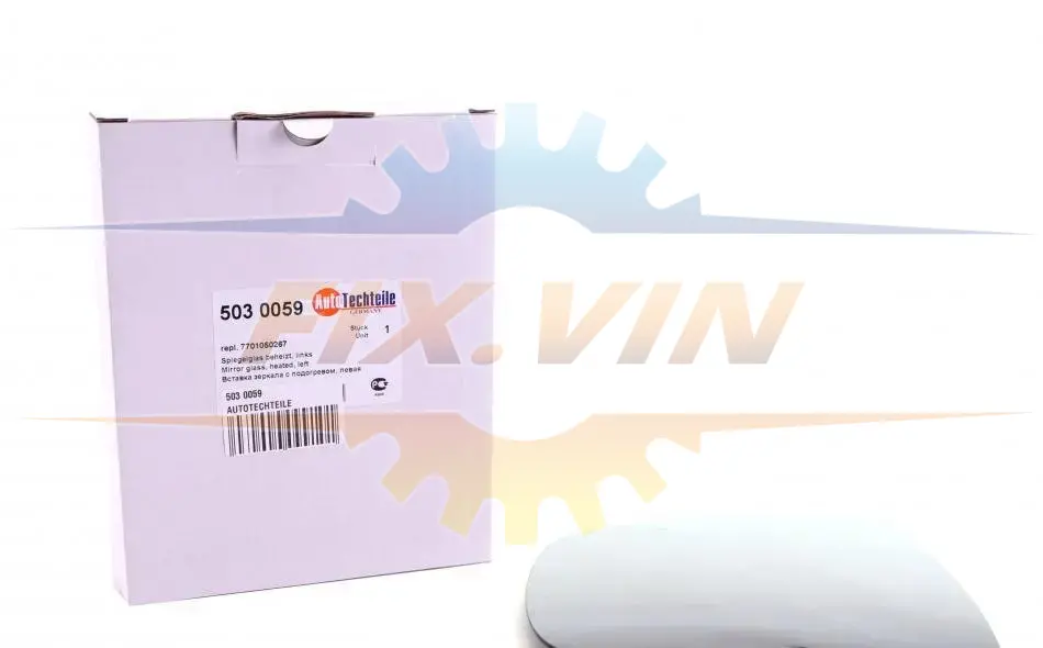 Вставка дзеркала з підігрівом, ліва AUTOTECHTEILE 503 0059 (фото 1)