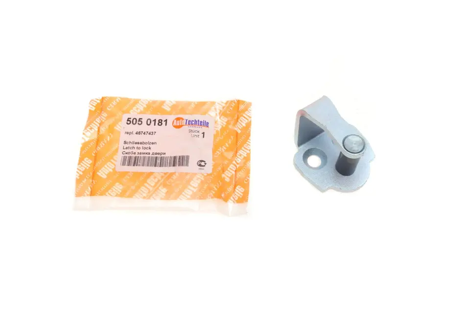 Скоба замка двері (передньої) Fiat Doblo 1.2-1.6/1.3D-1.9JTD 01- AUTOTECHTEILE 505 0181 (фото 1)