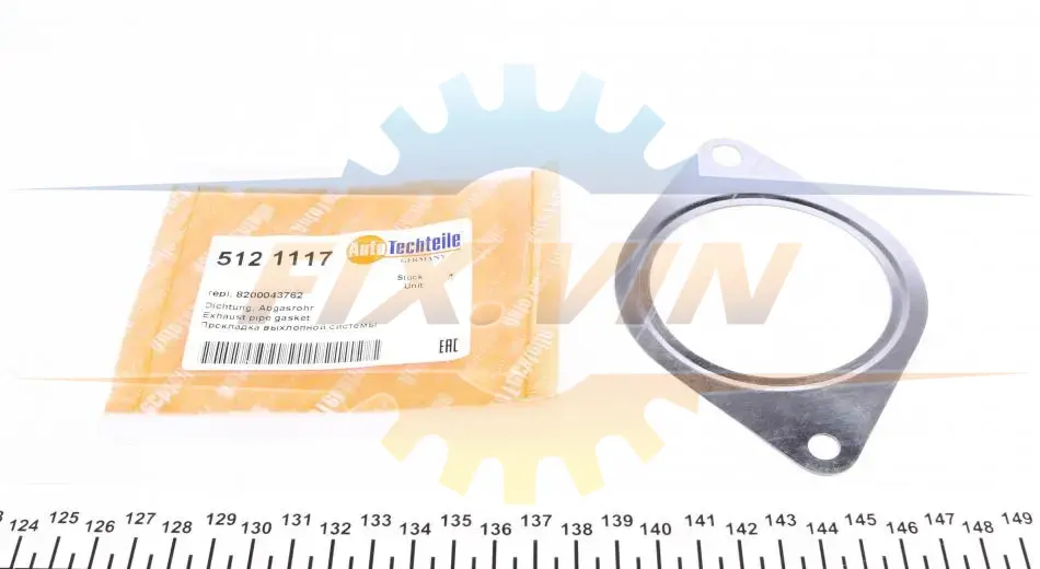 Прокладка труби вихлопної Opel Movano 10-/ Renault Master 10-/Trafic 14-/Megane 08- AUTOTECHTEILE 512 1117 (фото 1)