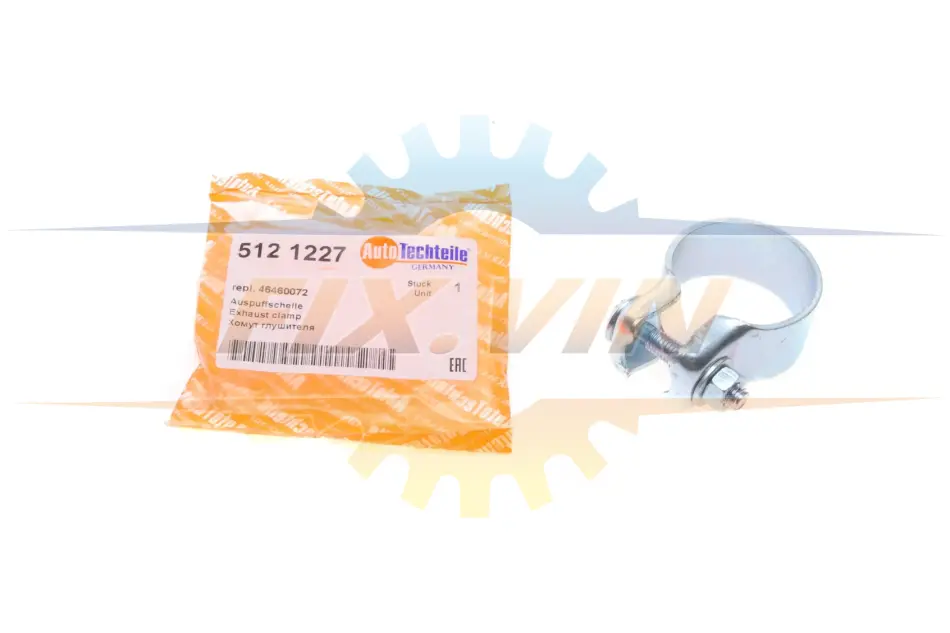 Хомут глушника, RENAULT Clio/Logan/Kangoo 04- AUTOTECHTEILE 512 1227 (фото 1)