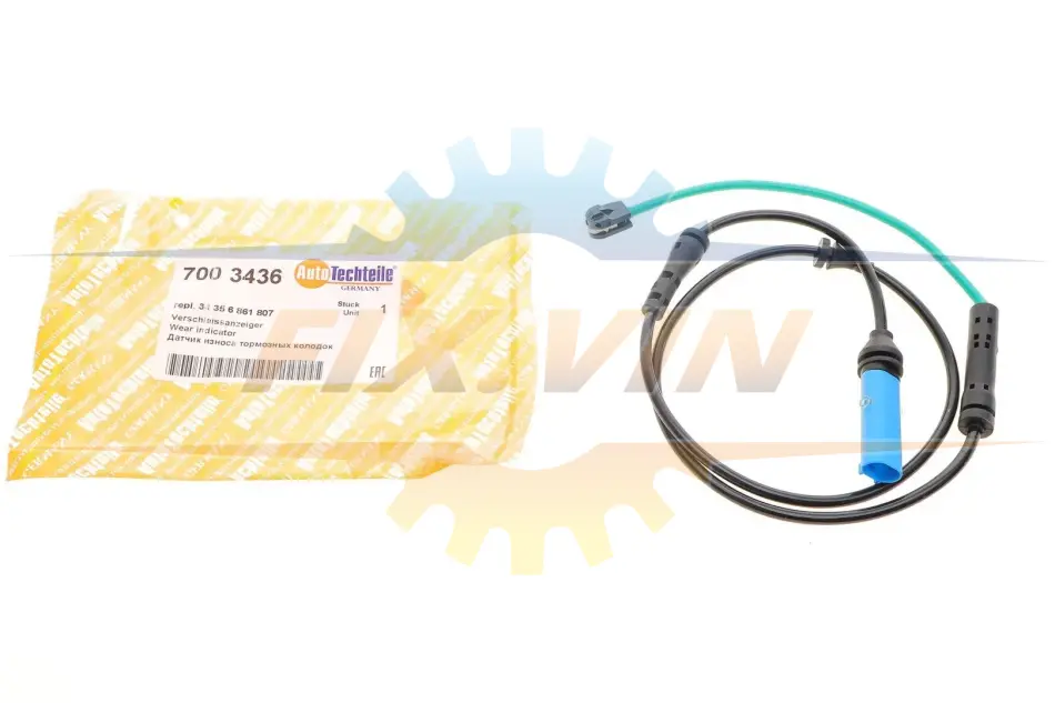 Датчик зносу гальмівних колодок AUTOTECHTEILE 700 3436 (фото 1)