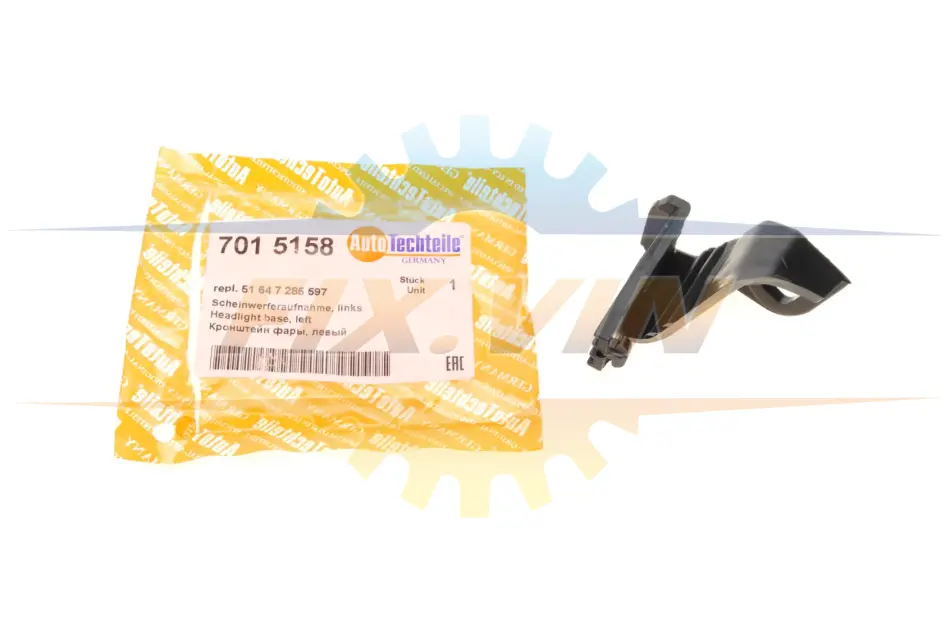 Кронштейн крепления фари BMW 3 (F30) 12-19 (L) AUTOTECHTEILE 7015158 (фото 1)