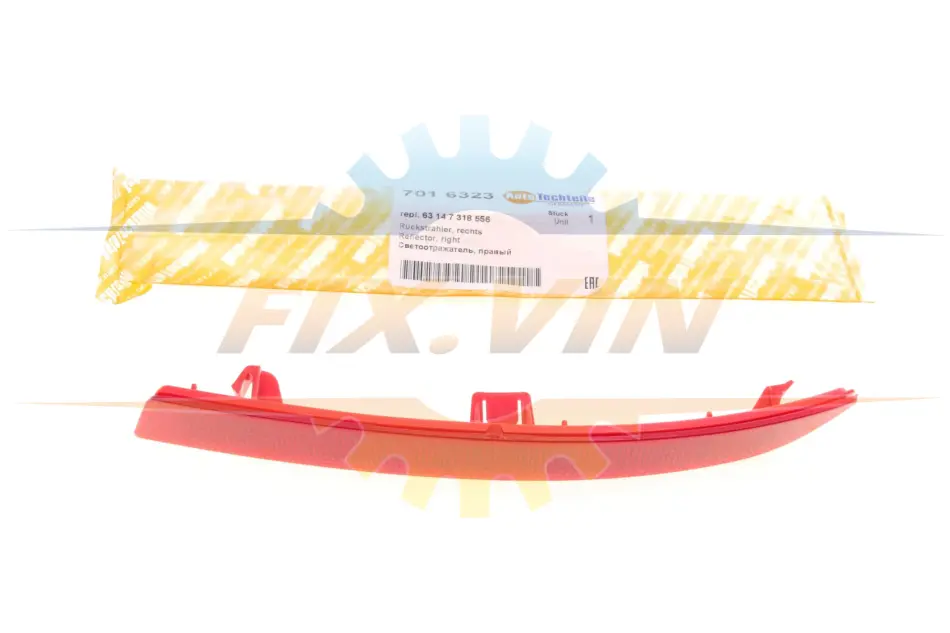 Світловідбивач, R, BMW (F10) 13-16 AUTOTECHTEILE 701 6323 (фото 1)
