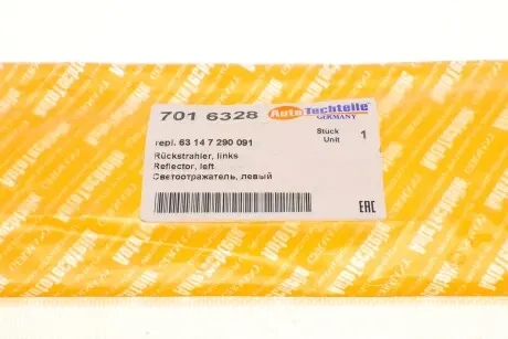 Світловідбивач, лівий AUTOTECHTEILE 701 6328