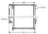 Радіатор, Система охолодження двигуна AVA COOLING BW2121 (фото 1)