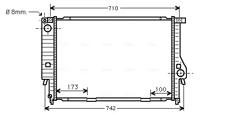 Теплообменник AVA COOLING BW2133 (фото 1)