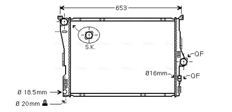 Теплообменник AVA COOLING BW2343