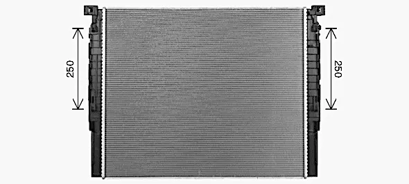 Радіатор охолодження двигуна 5 SERIES G30 (2017) (вир-во AVA) AVA COOLING BW2623 (фото 1)
