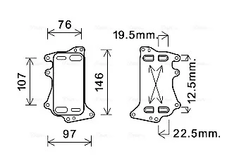 Теплообменник AVA COOLING BW3553