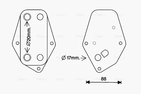 Теплообменник AVA COOLING BW3557