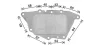 AVA BMW Оливний радіатор (без корпуса) 2 Active Tourer (F45) 13-, 2 Gran Tourer (F46) 14-, X1 (F48) 14- AVA COOLING BW3594 (фото 3)