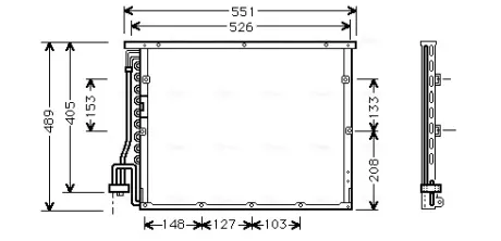 Радіатор кодиціонера AVA COOLING BW5148