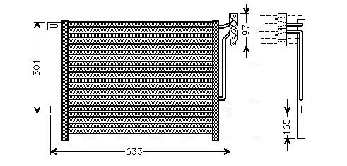 Конденсор кондиціонера BMW 3 E46/E83 98-05 (вир-во AVA) AVA COOLING BW5203 (фото 1)