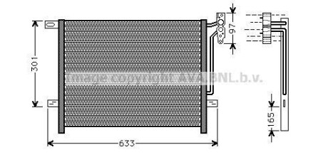 Конденсор кондиціонера BMW 3 E46/E83 98-05 (AVA) AVA COOLING BW5203