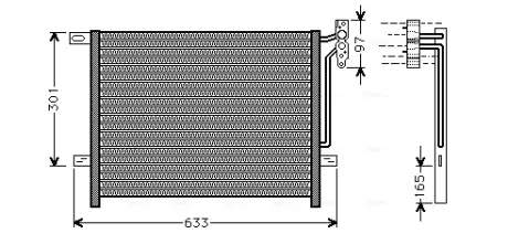 Конденсор кондиціонера BMW 3 E46/E83 98-05 (AVA) AVA COOLING BW5203