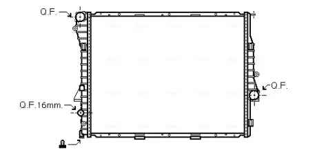 Радіатор BMW X5 4.6/4.8 01- (Ava) AVA COOLING BWA2276