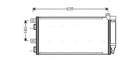 Конденсатор AVA COOLING BWA5256D (фото 1)