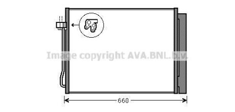 Радіатор кодиціонера AVA COOLING BWA5377D