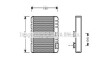 Радіатор обігрівача салону BMW 3e46 00>, X3e83 AVA AVA COOLING BWA6211 (фото 1)