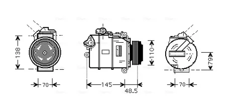Компрессор AVA COOLING BWAK309