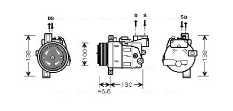 Компрессор AVA COOLING BWAK319