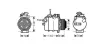 AVA BMW Компресор кондиціонера 1 (E81) 06-, 1 (E87) 07-, 3 (E90) 07-, 3 Touring (E91) 04- AVA COOLING BWAK387 (фото 1)