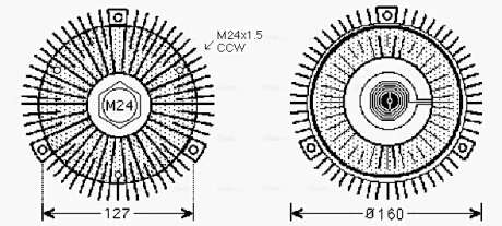 Сцепление AVA COOLING BWC353