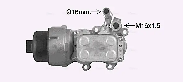 Радіатор масляний CITROEN/FIAT/FORD/VOLVO у зборі (Ava) AVA COOLING CN3307H (фото 1)