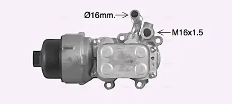 Радіатор масляний CITROEN/FIAT/FORD/VOLVO у зборі (Ava) AVA COOLING CN3307H