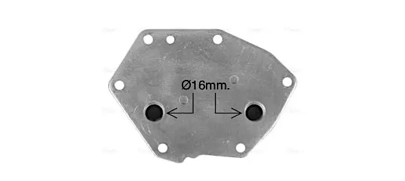 Радіатор масляний Ford Mondeo IV 2,2TDCI 07>, LR Evogue 2,2D 11>, PSA 2,2HDI 407 508 AVA AVA COOLING CN3326 (фото 1)