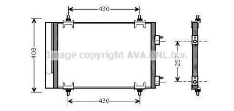 Радиатор кондиционера AVA AVA COOLING CNA5230D