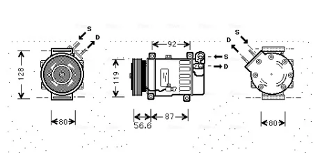 Компрессор AVA COOLING CNAK238