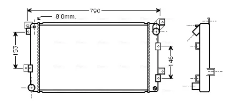 Теплообменник AVA COOLING CR2033