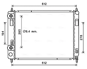 Теплообменник AVA COOLING CT2053 (фото 1)