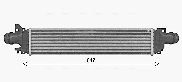 AVA CHEVROLET Інтеркулер AVEO 1.3 11- AVA COOLING CT4074 (фото 1)