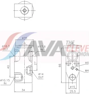 AVA NISSAN Розширювальний клапан кондиц. QASQAI, X-Trail, Juke AVA COOLING DN1497