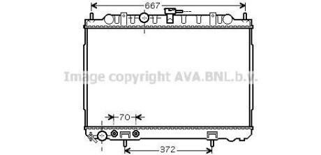 Радіатор (AVA) AVA COOLING DN2239