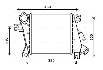 Інтеркулер NISSAN X-TRAIL (2001) 2.2 DCI (вир-во AVA) AVA COOLING DN4411 (фото 1)
