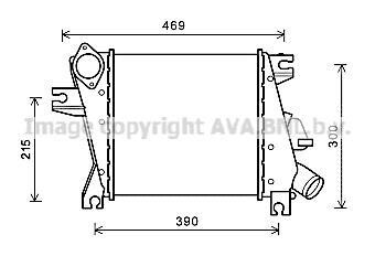 Интеркуллер NISSAN X-TRAIL (2001) 2.2 DCI (AVA) AVA COOLING DN4411 (фото 1)